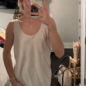 ABERCROMBIE SATIN SCOOP NECK TANK